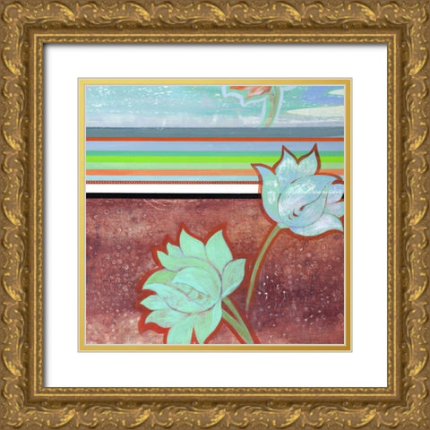 Breathe Some More III Gold Ornate Wood Framed Art Print with Double Matting by Fuchs, Jodi