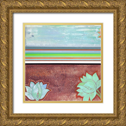 Breathe Some More IV Gold Ornate Wood Framed Art Print with Double Matting by Fuchs, Jodi