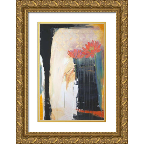 Billboard For Love I Gold Ornate Wood Framed Art Print with Double Matting by Fuchs, Jodi