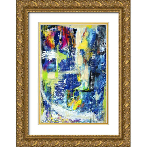 Spiritual Graffiti I Gold Ornate Wood Framed Art Print with Double Matting by Fuchs, Jodi
