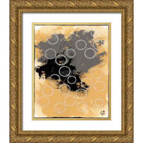 Disco Lemon Juice II Gold Ornate Wood Framed Art Print with Double Matting by Avondet, Natalie