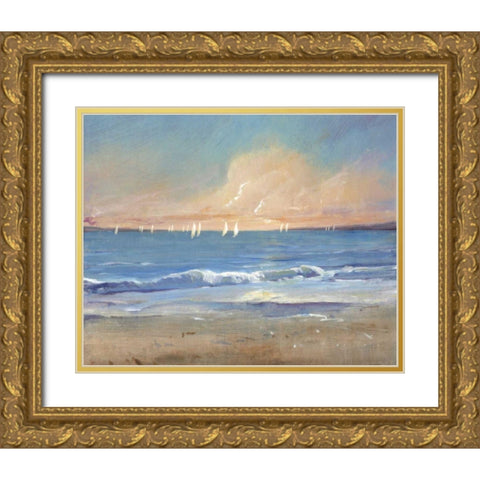 Sailing Breeze I Gold Ornate Wood Framed Art Print with Double Matting by OToole, Tim