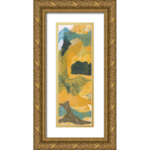 Mountain Shapes I Gold Ornate Wood Framed Art Print with Double Matting by Roth, Carolyn