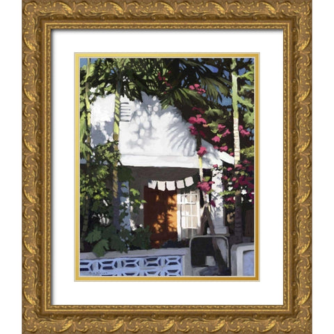 Conch Republic II Gold Ornate Wood Framed Art Print with Double Matting by Novak, Rick