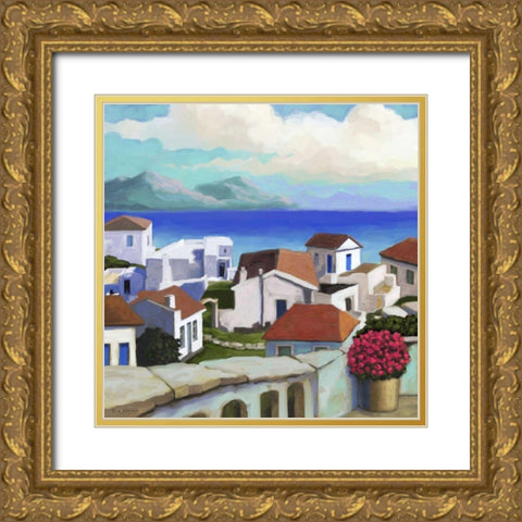 Conch Republic III Gold Ornate Wood Framed Art Print with Double Matting by Novak, Rick