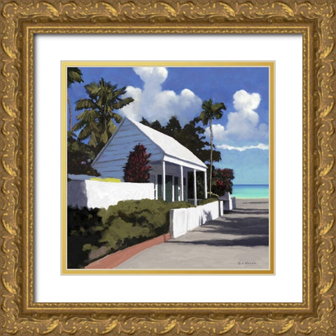 Conch Republic IV Gold Ornate Wood Framed Art Print with Double Matting by Novak, Rick