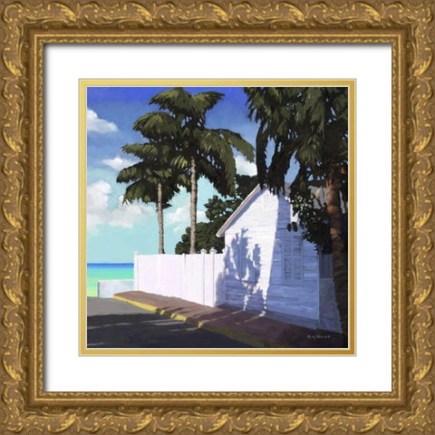 Conch Republic V Gold Ornate Wood Framed Art Print with Double Matting by Novak, Rick