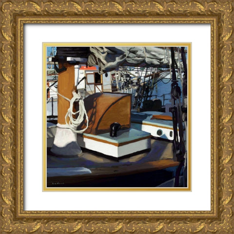 Sailing Serenity VI Gold Ornate Wood Framed Art Print with Double Matting by Novak, Rick