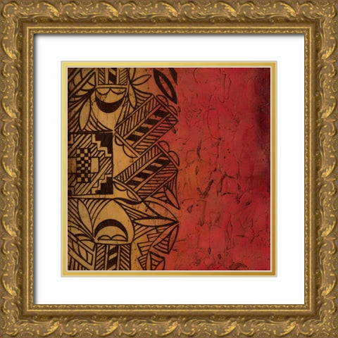Native Tradition II Gold Ornate Wood Framed Art Print with Double Matting by Zarris, Chariklia