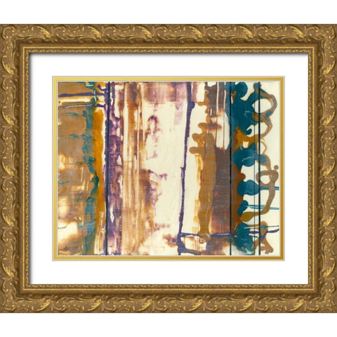 Fluid Connection II Gold Ornate Wood Framed Art Print with Double Matting by Goldberger, Jennifer