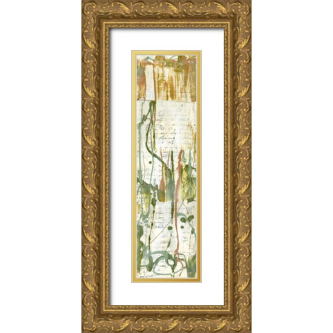 Fluid Motion III Gold Ornate Wood Framed Art Print with Double Matting by Goldberger, Jennifer