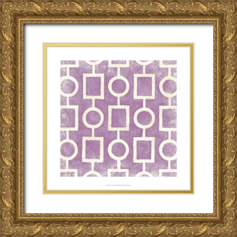 Modern Symmetry IV Gold Ornate Wood Framed Art Print with Double Matting by Zarris, Chariklia