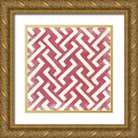 Modern Symmetry VI Gold Ornate Wood Framed Art Print with Double Matting by Zarris, Chariklia