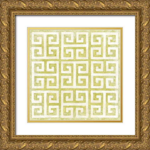 Modern Symmetry IX Gold Ornate Wood Framed Art Print with Double Matting by Zarris, Chariklia