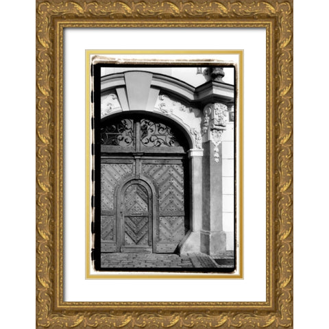 Prague Passageway III Gold Ornate Wood Framed Art Print with Double Matting by DeNardo, Laura