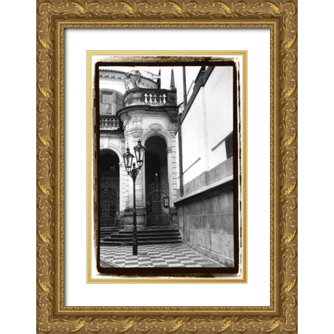Passing through Prague III Gold Ornate Wood Framed Art Print with Double Matting by DeNardo, Laura