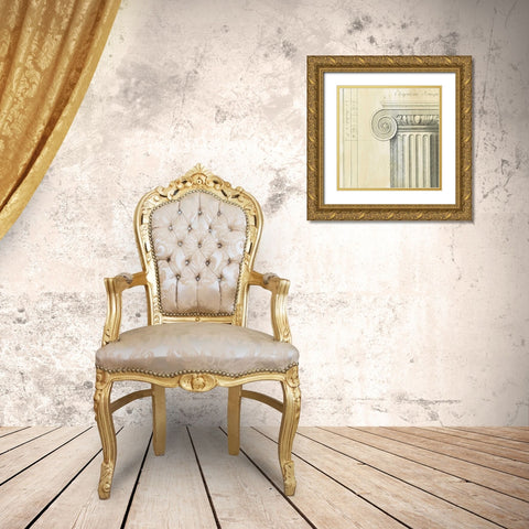 Decorative Elegance II Gold Ornate Wood Framed Art Print with Double Matting by Harper, Ethan