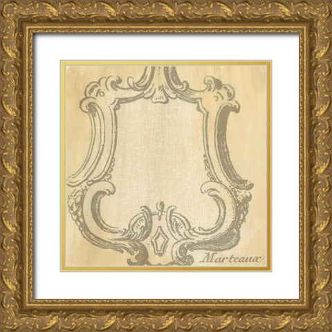 Decorative Elegance IV Gold Ornate Wood Framed Art Print with Double Matting by Harper, Ethan