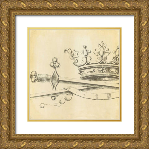 Decorative Elegance IX Gold Ornate Wood Framed Art Print with Double Matting by Harper, Ethan