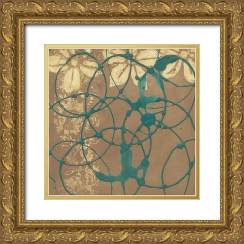 Axis I Gold Ornate Wood Framed Art Print with Double Matting by Goldberger, Jennifer