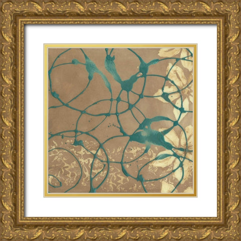 Axis II Gold Ornate Wood Framed Art Print with Double Matting by Goldberger, Jennifer