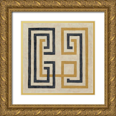 Diversion III Gold Ornate Wood Framed Art Print with Double Matting by Zarris, Chariklia