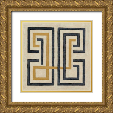 Diversion IV Gold Ornate Wood Framed Art Print with Double Matting by Zarris, Chariklia