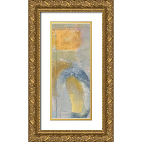 Pastel Fusion II Gold Ornate Wood Framed Art Print with Double Matting by Goldberger, Jennifer