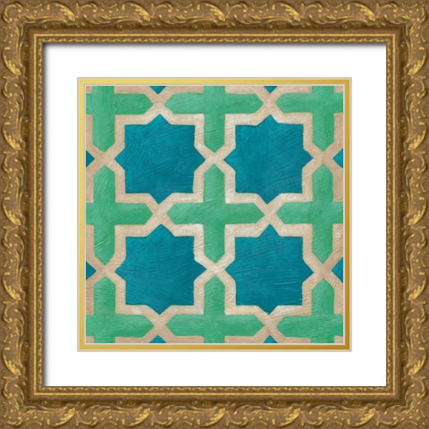 Brilliant Symmetry I Gold Ornate Wood Framed Art Print with Double Matting by Zarris, Chariklia