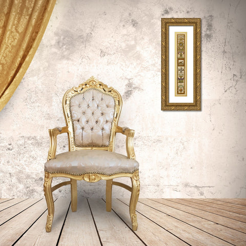 Raffaello Panel I Gold Ornate Wood Framed Art Print with Double Matting by Raffaello