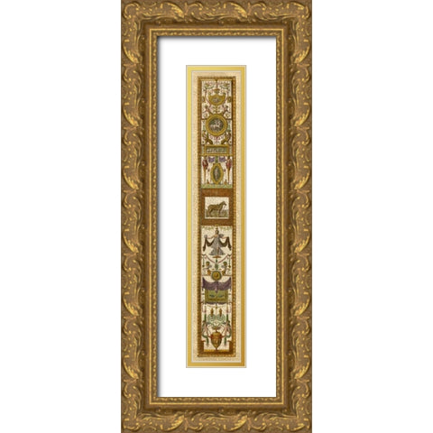 Raffaello Panel I Gold Ornate Wood Framed Art Print with Double Matting by Raffaello