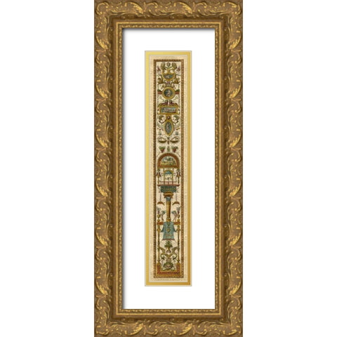 Raffaello Panel II Gold Ornate Wood Framed Art Print with Double Matting by Raffaello