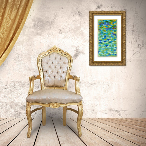 Emerald Isle II Gold Ornate Wood Framed Art Print with Double Matting by Bryant,Rebecca Bruce