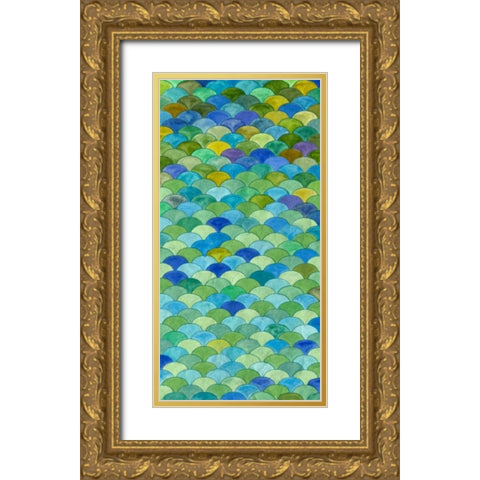 Emerald Isle II Gold Ornate Wood Framed Art Print with Double Matting by Bryant,Rebecca Bruce