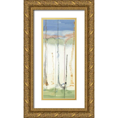 Tributary I Gold Ornate Wood Framed Art Print with Double Matting by Ludwig, Alicia