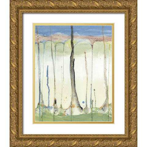 Tributary III Gold Ornate Wood Framed Art Print with Double Matting by Ludwig, Alicia