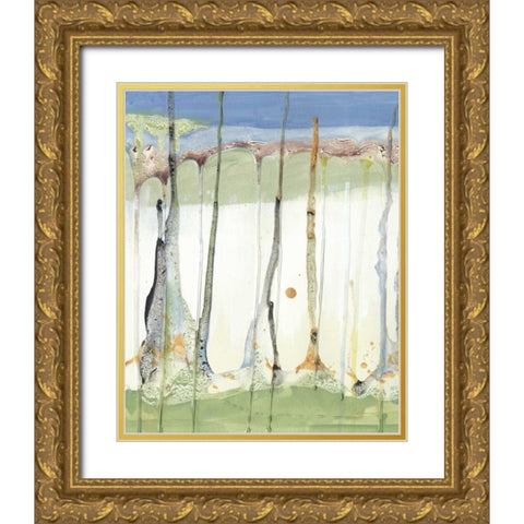 Tributary IV Gold Ornate Wood Framed Art Print with Double Matting by Ludwig, Alicia