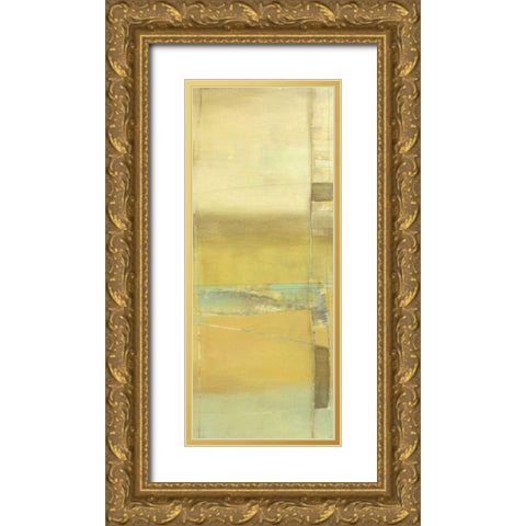 Interconnected II Gold Ornate Wood Framed Art Print with Double Matting by Goldberger, Jennifer