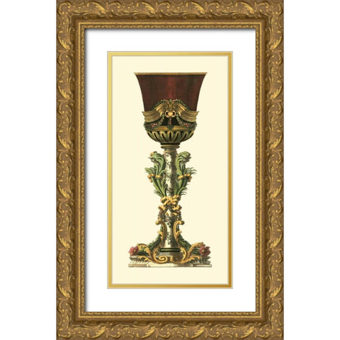 Elongated Goblet I Gold Ornate Wood Framed Art Print with Double Matting by Giardino, Giovanni