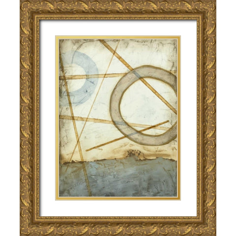 Intersections II Gold Ornate Wood Framed Art Print with Double Matting by Meagher, Megan