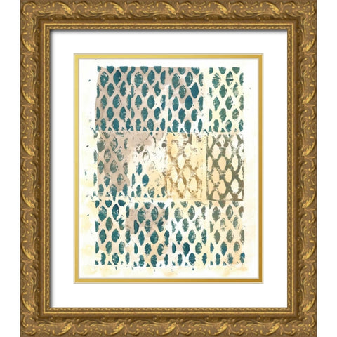 Cadence I Gold Ornate Wood Framed Art Print with Double Matting by Zarris, Chariklia