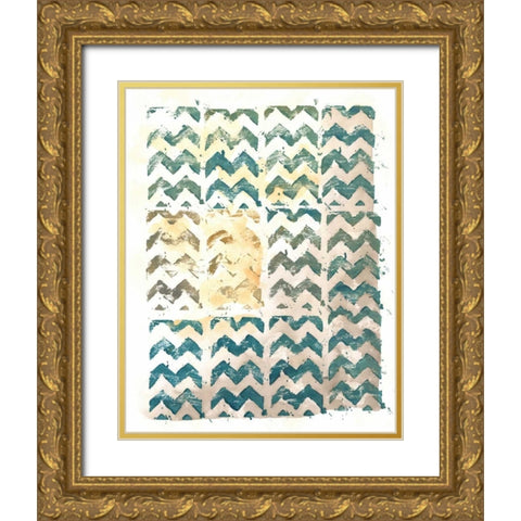 Cadence IV Gold Ornate Wood Framed Art Print with Double Matting by Zarris, Chariklia