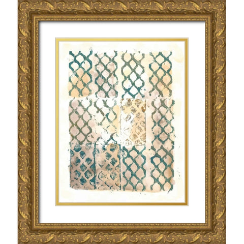 Cadence VI Gold Ornate Wood Framed Art Print with Double Matting by Zarris, Chariklia