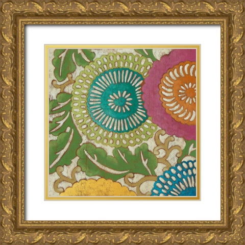 Sakura Blossoms I Gold Ornate Wood Framed Art Print with Double Matting by Zarris, Chariklia