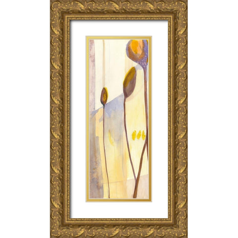 Seed Pods I Gold Ornate Wood Framed Art Print with Double Matting by Goldberger, Jennifer