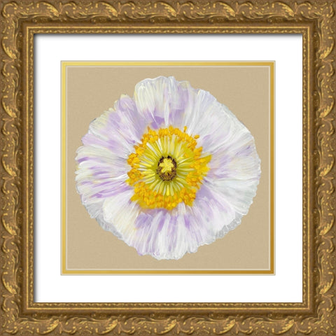 Poppy Blossom IV Gold Ornate Wood Framed Art Print with Double Matting by Ludwig, Alicia