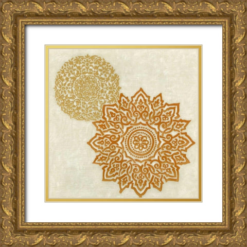 Mandarin Star II Gold Ornate Wood Framed Art Print with Double Matting by Zarris, Chariklia