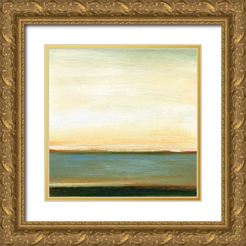 At the Beach I Gold Ornate Wood Framed Art Print with Double Matting by Gordon, Sharon