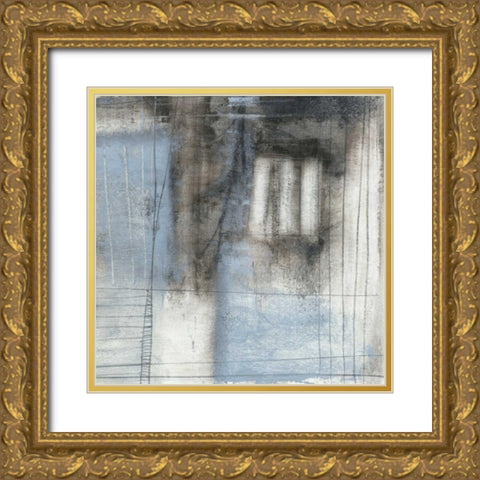 Obscured II Gold Ornate Wood Framed Art Print with Double Matting by Goldberger, Jennifer