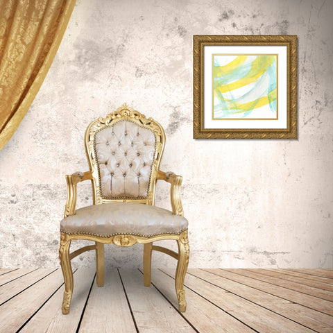 Luminosity V Gold Ornate Wood Framed Art Print with Double Matting by Holland, Julie